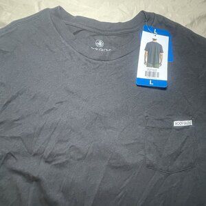 Body Glove Men's 100% Cotton Black T-Shirt With Logo & Pocket Sz L New With Tag